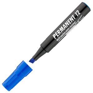 Permanent 12 kék 1-4mm vágott hegyű alkoholos filc alkoholos marker, filc