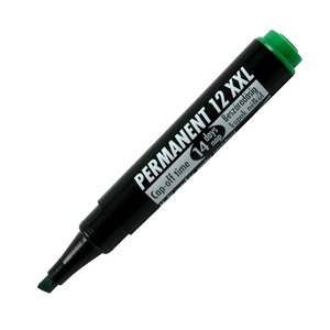 Alkoholos marker 12XXL zöld 1-4mm vágott hegyű alkoholos filc alkoholos marker, filc