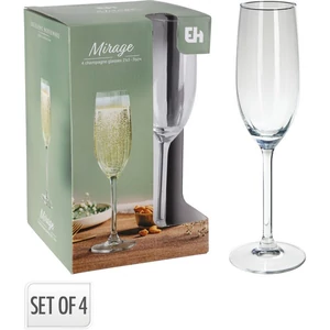 Pezsgős pohár készlet 210ml 4db/szett exkluzív elegáns KPM25