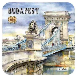 Poháralátét parafa 1db-os, Budapest