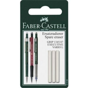 Faber-Castell radír Grip 1345/1347 ceruzához 3db-os prémium minőségű termék 131596