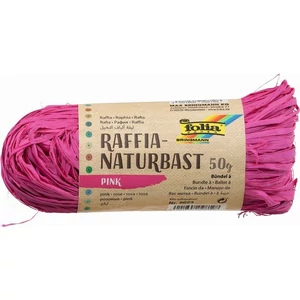Raffia Folia csomag. Natural, 50g rózsaszín 