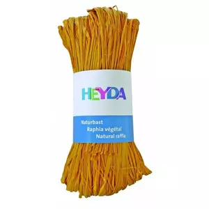 Raffia Heyda 50g természetes anyagból sárga 204887790
