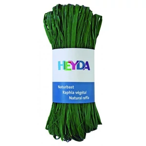 Raffia Heyda 50g természetes anyagból sötét zöld 204887797