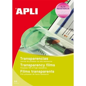 Írásvetitő fólia A4 Apli tintasugaras nyomtatóba 20lap Prezentáció APLI 01269