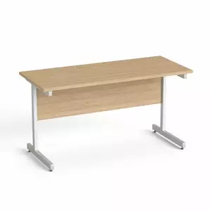 Íróasztal MAYA SV-26 Íróasztal, szürke fémlábbal, 140x70 cm,