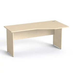 Íróasztal íves jobboslaplábbal 160x80cm MAYAH Freedom SV-23 juhar