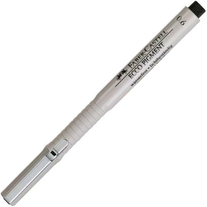 Faber-Castell tűfilc 0,6mm Ecco-Pigment fekete rostiron 166699