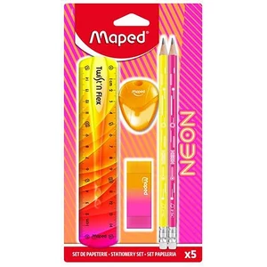 Írószer készlet MAPED 5 darabos "Neon"