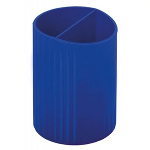 Írószertartó Economix műanyag, 2rekeszes, kék, Plastic Papiron