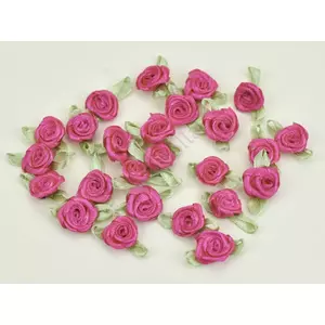 Rózsafej szatén színes magenta (25db/csomag)