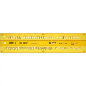 Sablon Aristo Sablon betű - H-PROFIL, 3,5 mm, UPR. ISO 3098-1 / Din-6776, Schriftform B