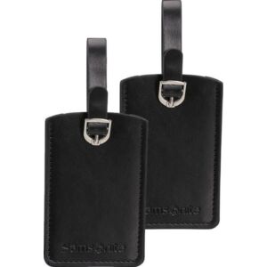 Samsonite bőröndcímke rectangle Luggage tag x2 121307/1041 Fekete