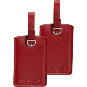 Samsonite bőröndcímke rectangle Luggage tag x2 121307/1726 Piros