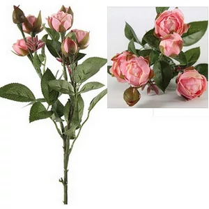 Selyemvirág - művirág 36cm lila rózsavcsokor 36x12x3cm SDDST5 élethű