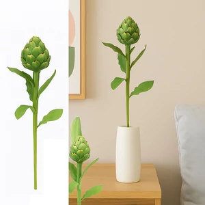 Selyemvirág - művirág 58cm Cynara zöld 10x10x58cm articsóka SDDST5 élthű