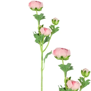 Selyemvirág - művirág 66cm ranunculus rózsaszín 15x15x66cm SDDST5  élethű