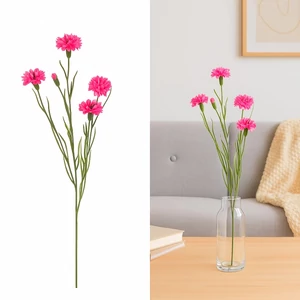 Selyemvirág - művirág 70cm Centaurea rózsaszín12x12x70cm SDDST5 búzavirág élethű