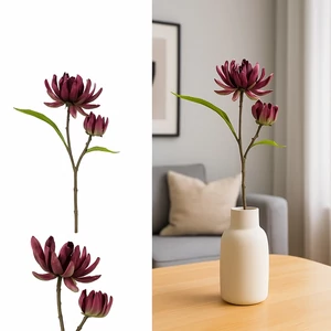 Selyemvirág művirág 73cm cynara lila 15x19x73cm Cynara dst25 élethű