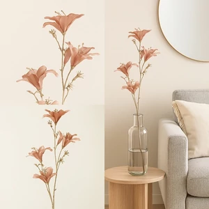 Selyemvirág - művirág barack Bauhinia S pink SDDST53 prémium kategóriás virág