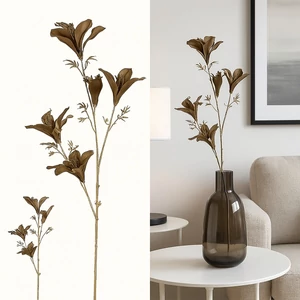 Selyemvirág művirág bronz d Bauhinia S brown bronzbarna DST53 prémium kategóriás virág