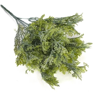 Selyemvirág - művirág csokor Smaragd thuja csokor hamvaszöld