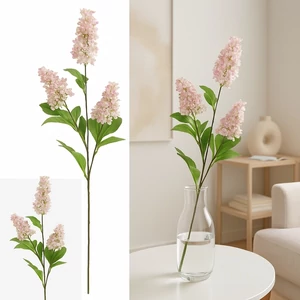 Selyemvirág - művirág Fatsia japonica pink SDDST53
