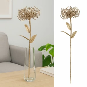 Selyemvirág - művirág gold de Protea metallic rose gold SDDST53 prémium kategóriás virág