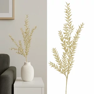 Selyemvirág - művirág pezsgő Ruscus metallic champagne SDDST53 prémium kategóriás virág