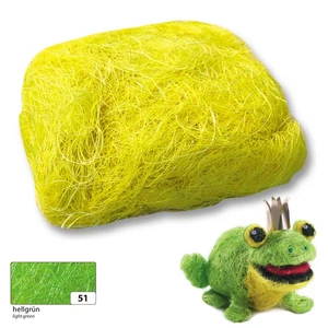 Sisal Folia gyapjú 50g világos zöld 