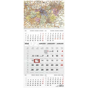 Speditőrnaptár 2026 T076 Speditőr 5 Havi Mo Térkép Fej Toptimer 2026 kollekció!