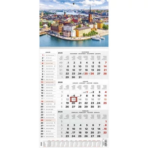 Speditőrnaptár 2026 T077 Speditőr 3 Havi Város Fej Toptimer 2026 kollekció!