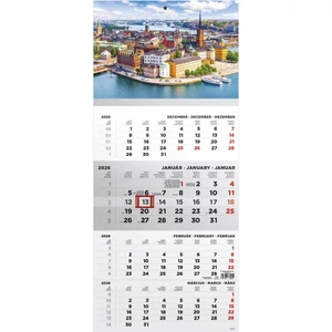Speditőrnaptár 2026 T079 Speditőr 4 Havi Város Fej Toptimer 2026 kollekció!