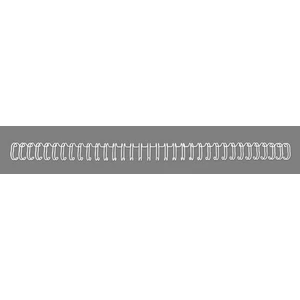 Spirál 12,5 mm GBC fém, 3:1, 115 lap WireBind, ezüst GBC810897
