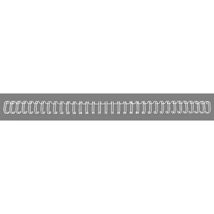 Spirál 14 mm GBC fém, 3:1, 125 lap WireBind, fehér GBC810970