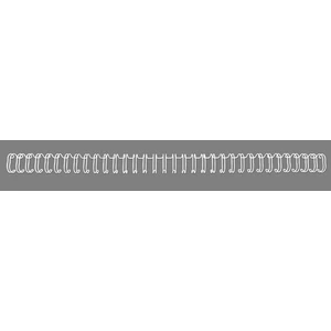 Spirál 6 mm GBC fém, 3:1,55 lap WireBind, fehér GBC810470