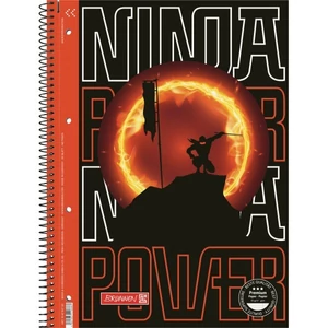 Spirálfüzet A4 Brunnen 80 lapos  90gr-os  perforált lyukasztott Ninja vonalas   024   1067927321