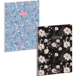 Spirálfüzet A4 kockás Flowery-mix (5424 53904249 prémium minőség