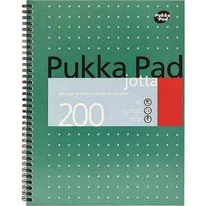 Spirálfüzet A4+ Pukka Pad Metallic Jotta 100lap kockás Irodai füzet Pukka Pad JM018-SQUARED