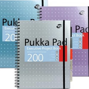 Spirálfüzet A4+ Pukka Pad vonalas, 100 lapos,Metallic Project Book vegyes színek