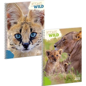 Spirálfüzet A4 Sima Icons of the wild (5492) 25 53914927