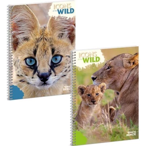 Spirálfüzet A4 vonalas Icons of the Wild (5492) 25 53894922