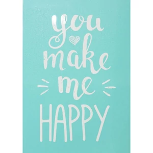 Stencil sablon 147x210mm you make me HAPPY