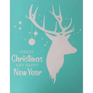 Stencil sablon 215x275mm rénszarvasfej