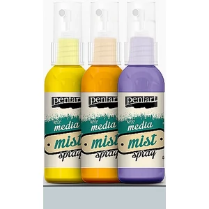 Stencilező permetfesték 50ml Pentart Media spray - jégkék