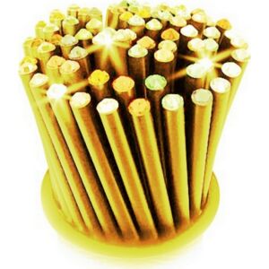 Swarovski ceruza arany testű 2 Aquakék Kristállyal Made With Swarovski Elements
