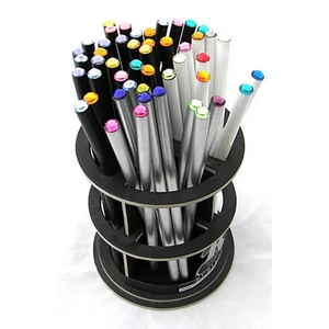 Swarovski ceruza ezüst testű 2 Fehér Kristállyal Made With Swarovski Elements