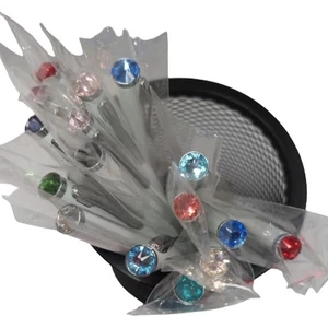 Swarovski golyóstoll fehér 20 Elegante vegyes színű kristály Made With Swarovski Elements