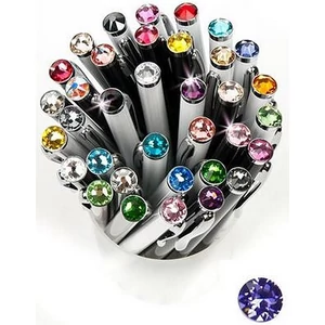 Swarovski toll E. fehér testű Tanzanite Lila Kristály Gravírozható Made With Swarovski Elements