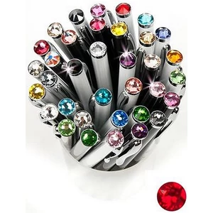 Swarovski toll E. fekete testű Siam Piros Kristály Gravírozható Made With Swarovski Elements
